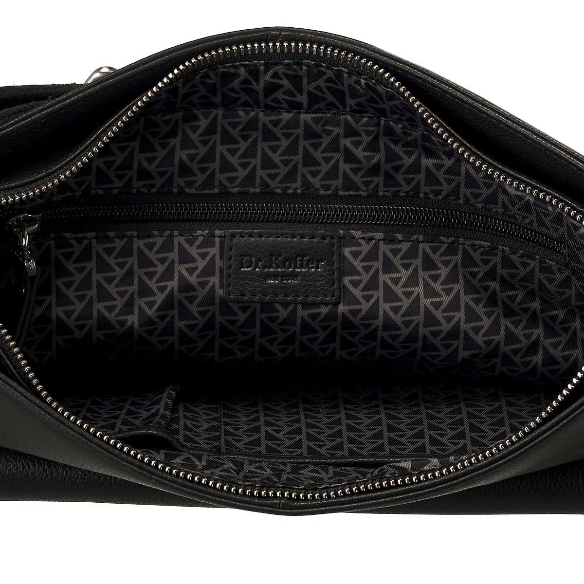Сумка через плечо Dr.Koffer из натуральной кожи черная