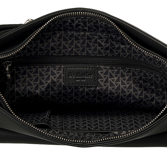 Сумка через плечо Dr.Koffer из натуральной кожи черная