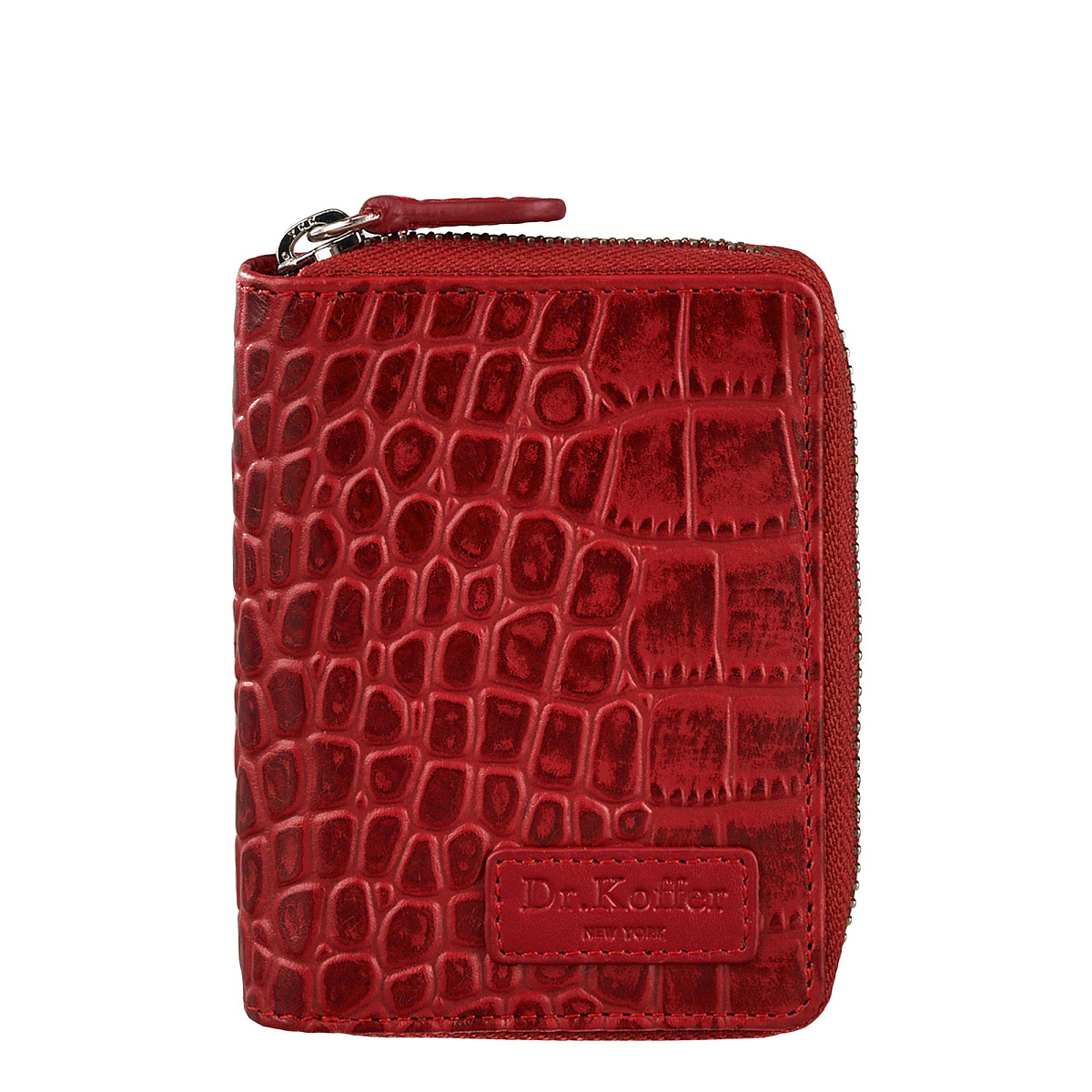 Ключница Dr.Koffer из натуральной кожи красная
