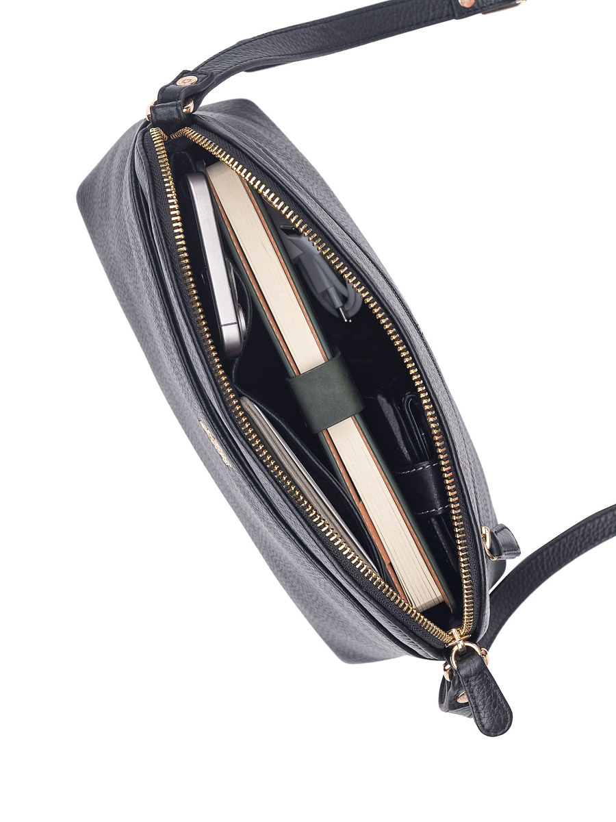 Женская сумка Dr. Koffer из натуральной кожи черная