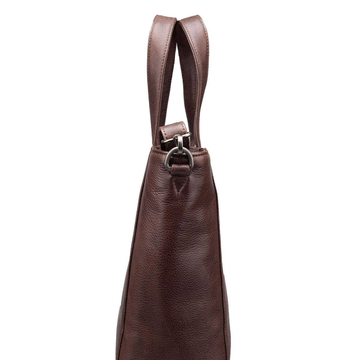 Женская сумка Dr.Koffer из натуральной кожи коричневая