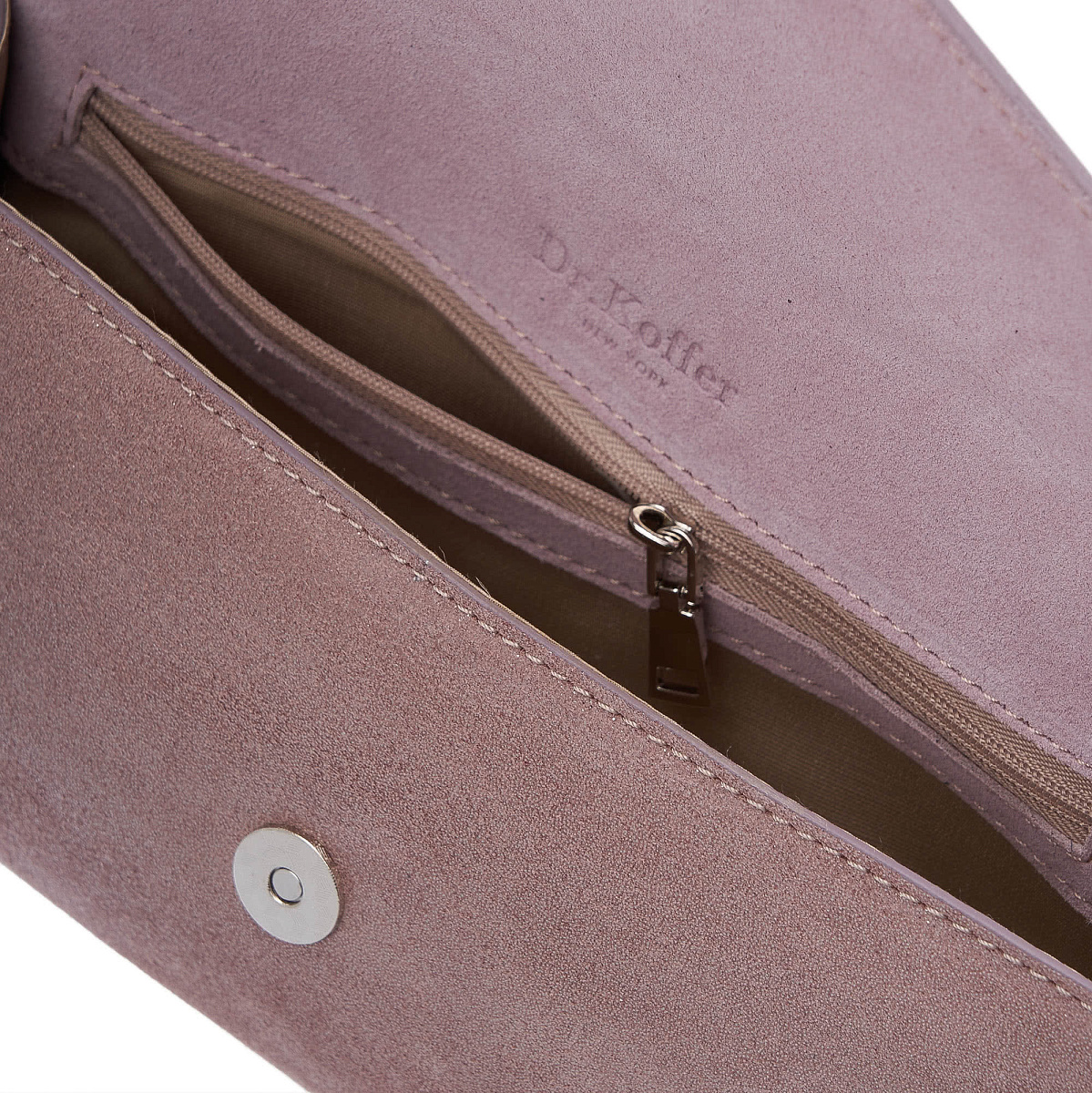 Женская сумка Dr. Koffer из натуральной кожи розовая