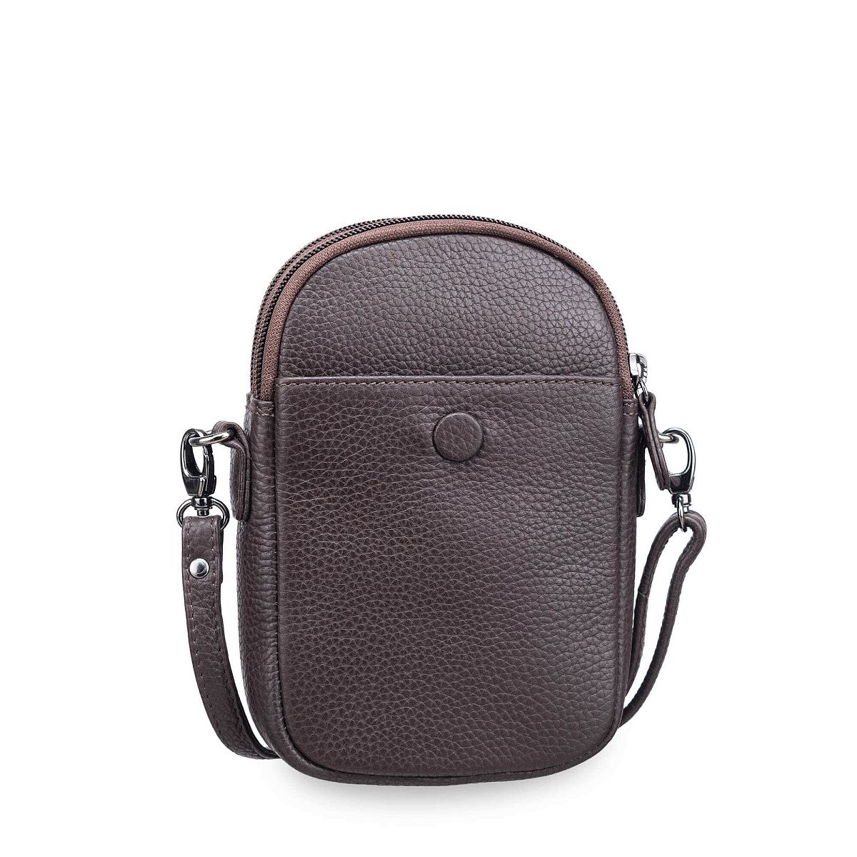 Сумка через плечо Dr.Koffer из натуральной кожи коричневая