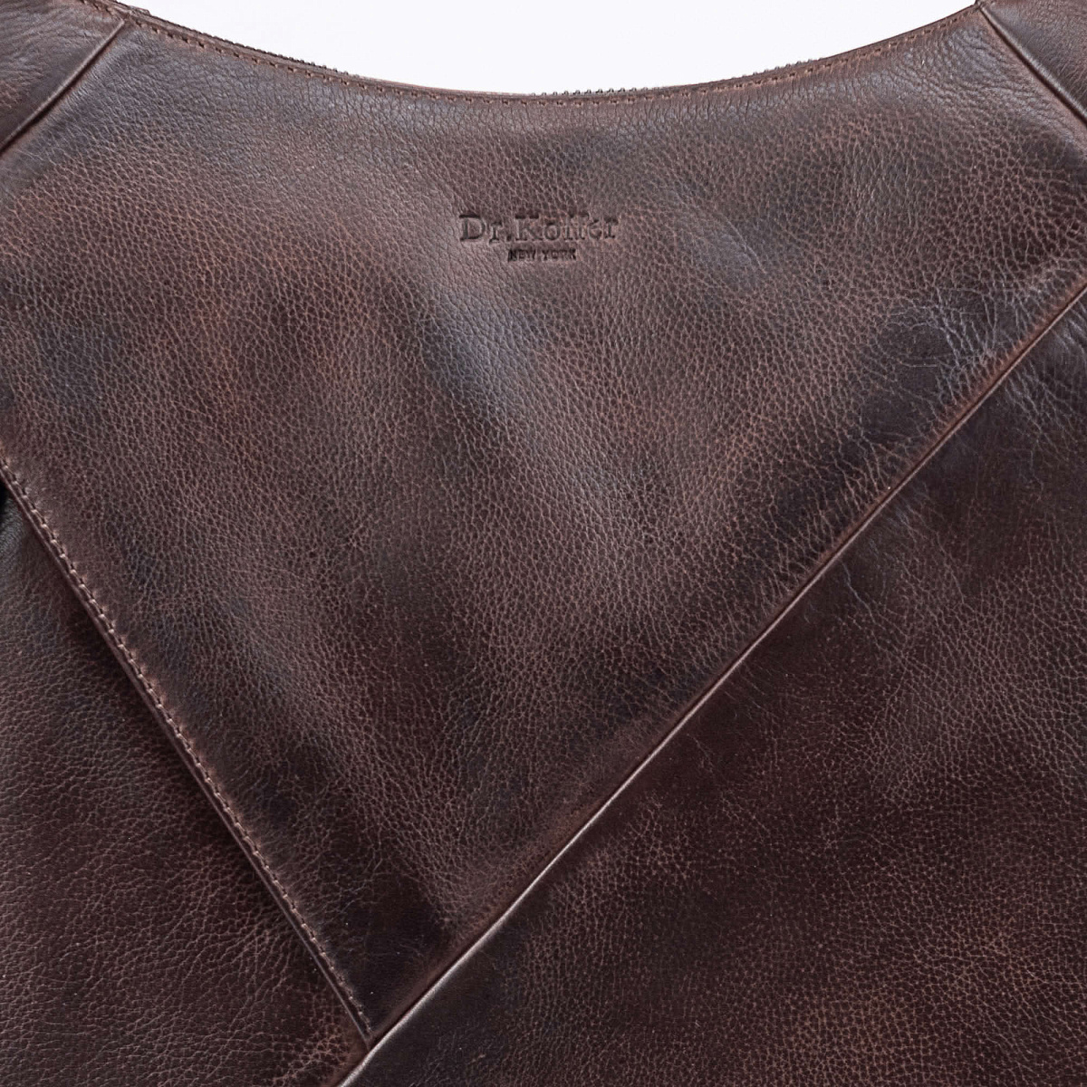 Женская сумка Dr.Koffer из натуральной кожи коричневая