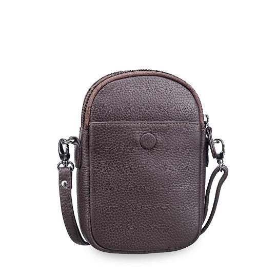 Сумка через плечо Dr.Koffer из натуральной кожи коричневая