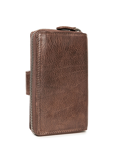 Портмоне Dr.Koffer из натуральной кожи коричневое