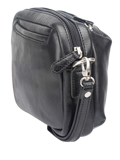 Сумка-визитка Dr. Koffer из натуральной кожи черная