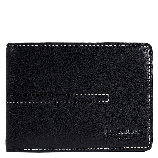 Портмоне Dr.Koffer из натуральной кожи черное