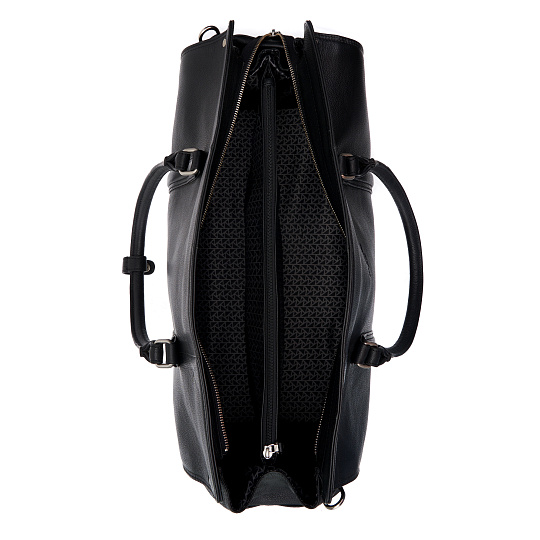 Сумка дорожная саквояж Dr.Koffer из натуральной кожи черный