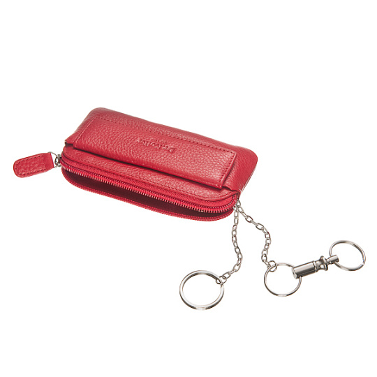 Ключница Dr.Koffer из натуральной кожи красная