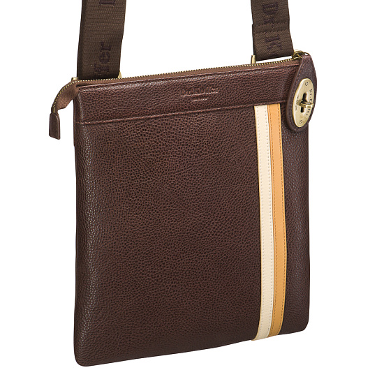 Сумка через плечо Dr.Koffer из натуральной кожи коричневая