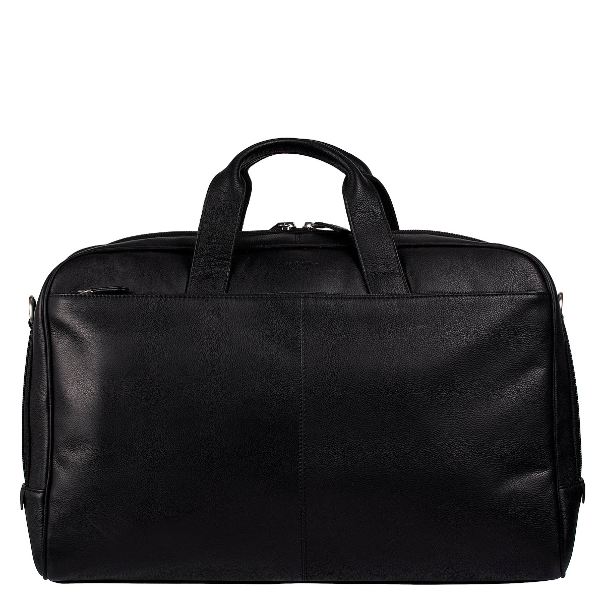 Сумка дорожная Dr.Koffer из натуральной кожи черная