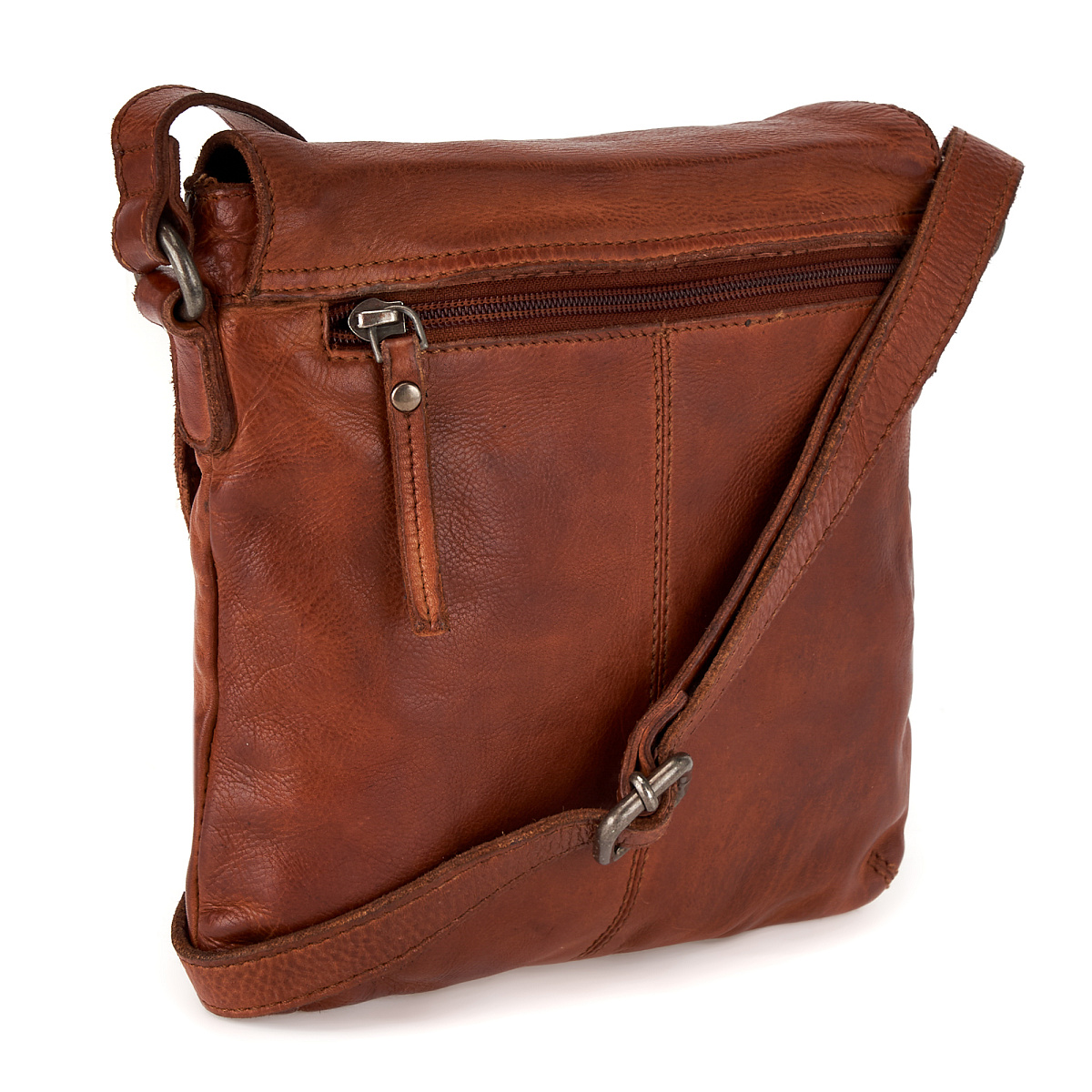 Сумка через плечо Dr.Koffer из натуральной кожи коричневая