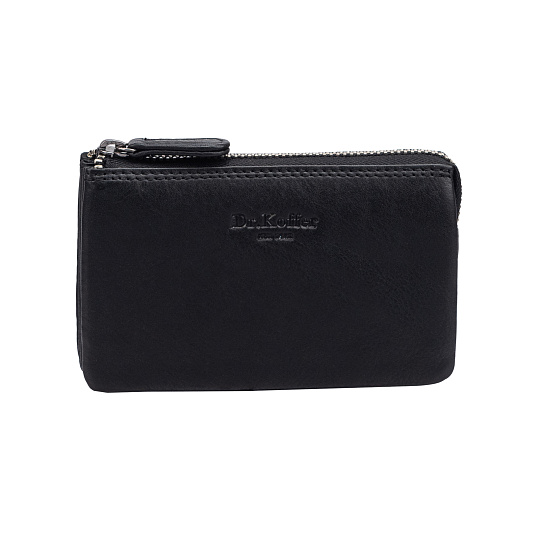 Ключница Dr.Koffer из натуральной кожи черная