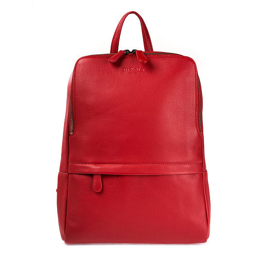 Рюкзак Dr.Koffer из натуральной кожи красный