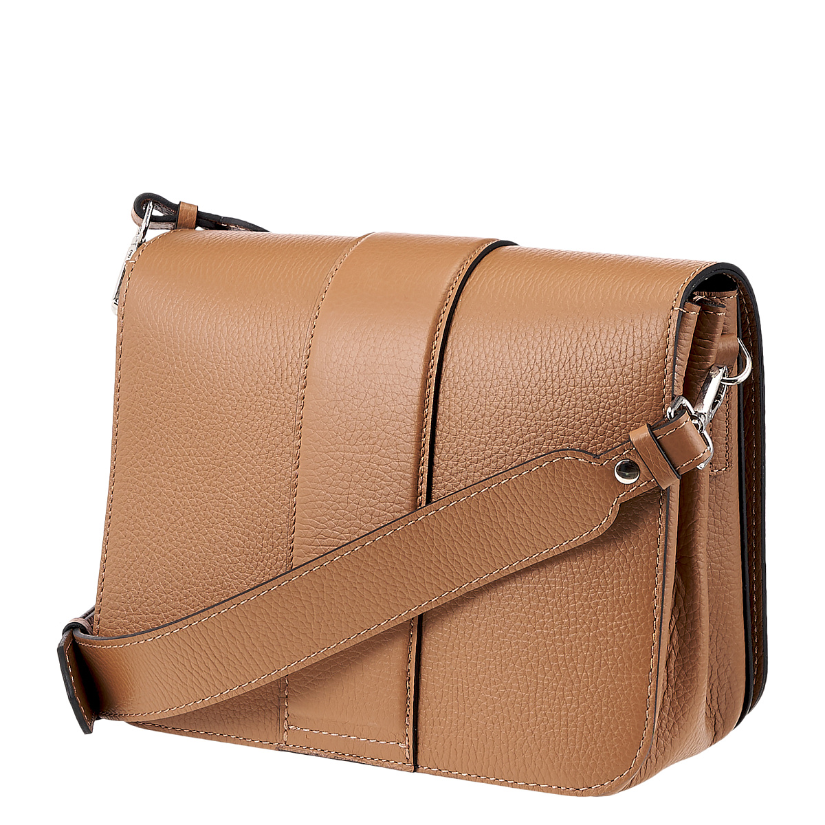 Женская сумка Dr.Koffer из натуральной кожи коричневая