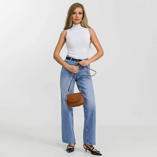 Женская сумка Dr. Koffer из натуральной кожи коричневая