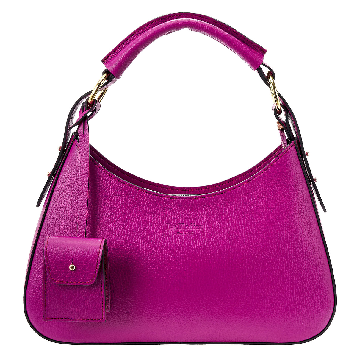 Женская сумка Dr. Koffer из натуральной кожи розовая