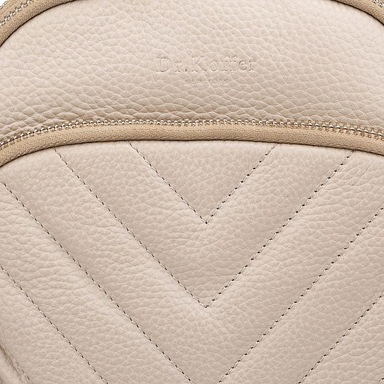 Рюкзак Dr.Koffer из натуральной кожи бежевый