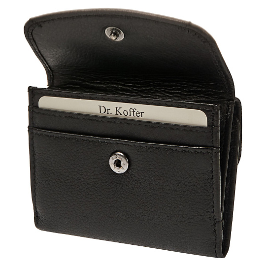Портмоне Dr.Koffer из натуральной кожи черное