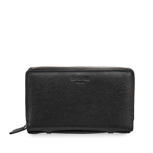 Портмоне Dr.Koffer из натуральной кожи черное