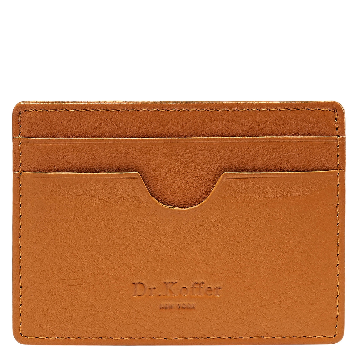 Кредитница Dr.Koffer из натуральной кожи желтая