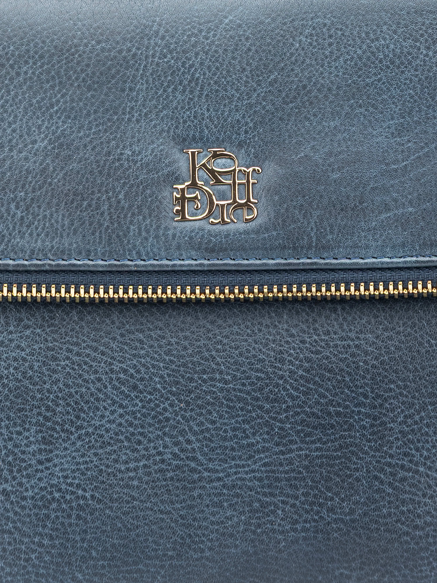 Женская сумка Dr. Koffer из натуральной кожи синяя