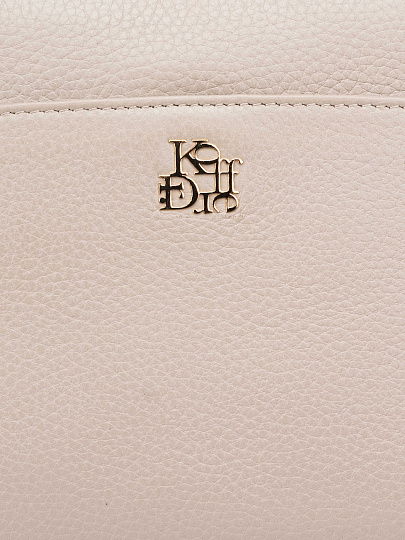 Женская сумка Dr. Koffer из натуральной кожи бежевая