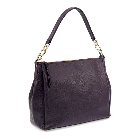 Женская сумка  Dr. Koffer из натуральной кожи фиолетовая