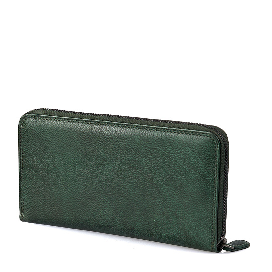 Портмоне Dr.Koffer из натуральной кожи зеленое