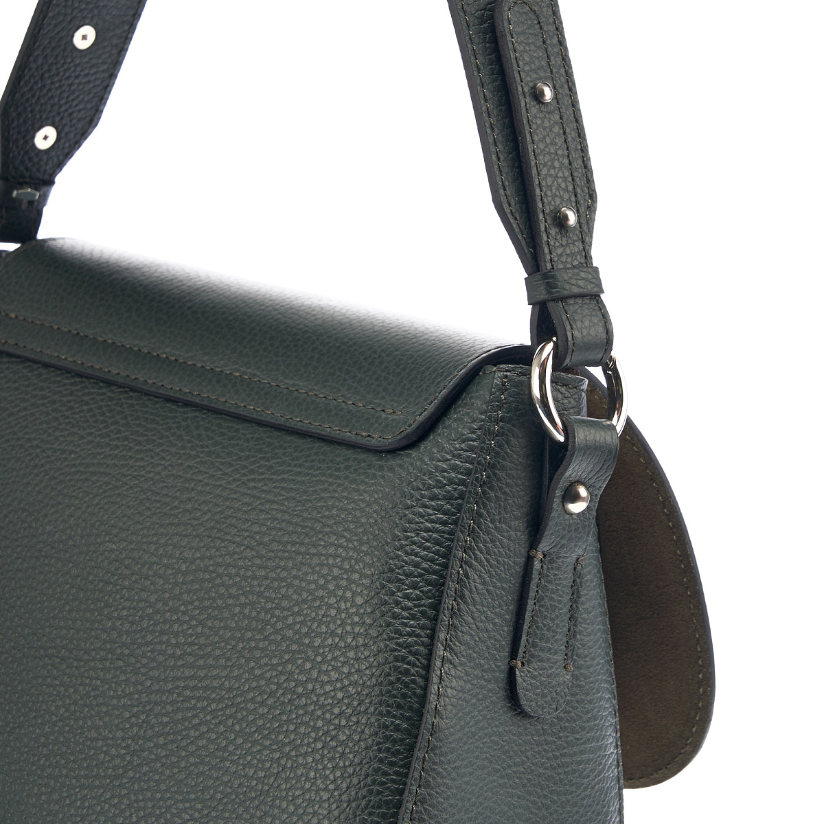 Женская сумка Dr. Koffer из натуральной кожи зеленая