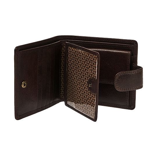 Портмоне Dr.Koffer из натуральной кожи коричневое