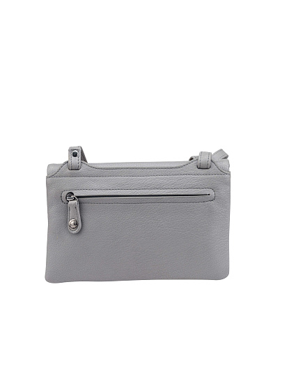 Сумка через плечо Dr.Koffer из натуральной кожи серая