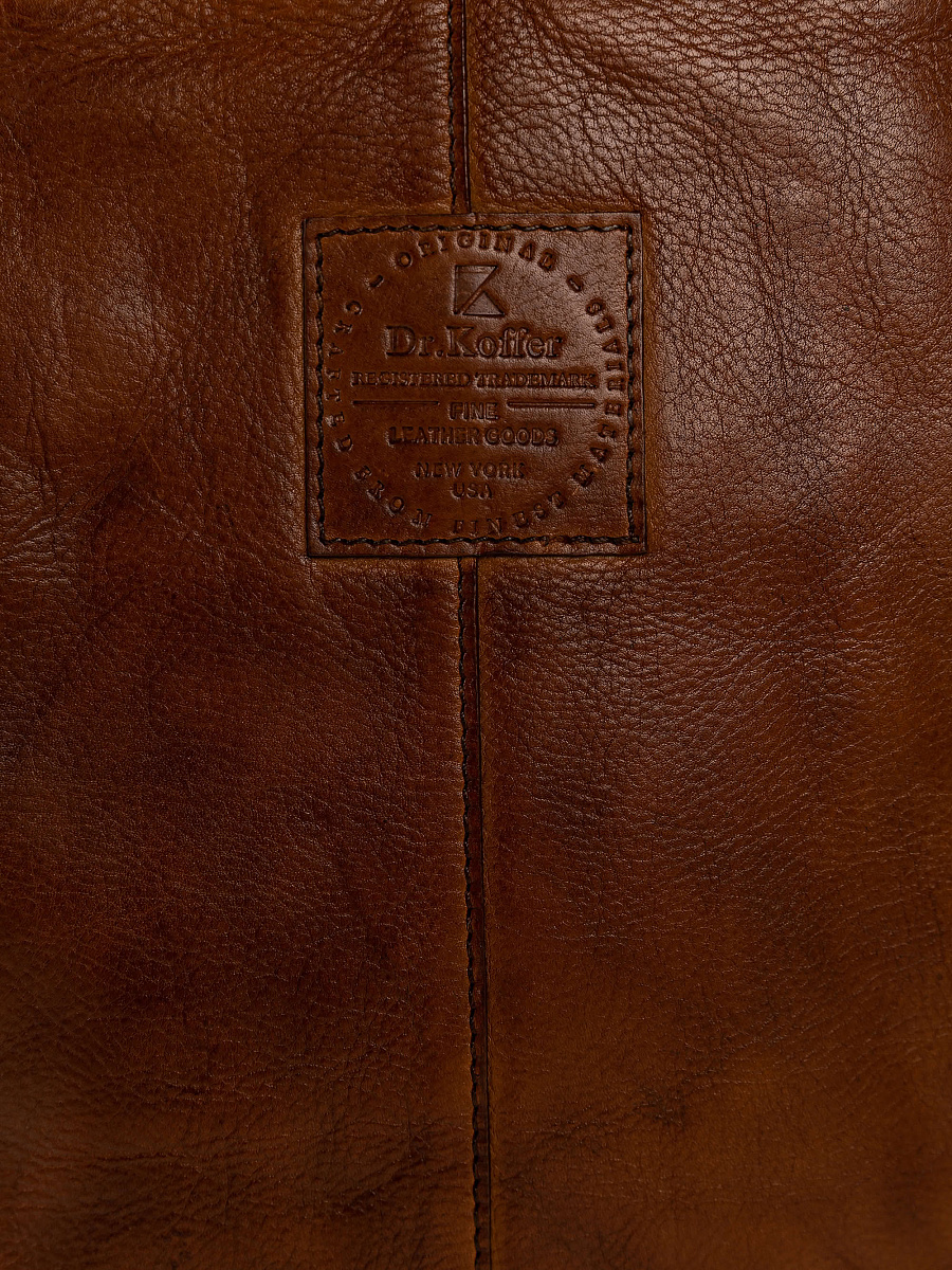 Рюкзак Dr.Koffer из натуральной кожи коричневый