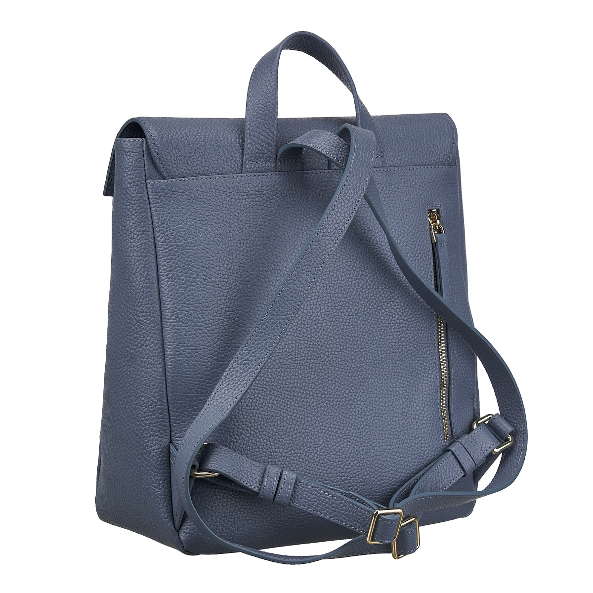 Рюкзак Dr. Koffer из натуральной кожи голубой