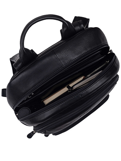 Рюкзак Dr. Koffer из натуральной кожи черный