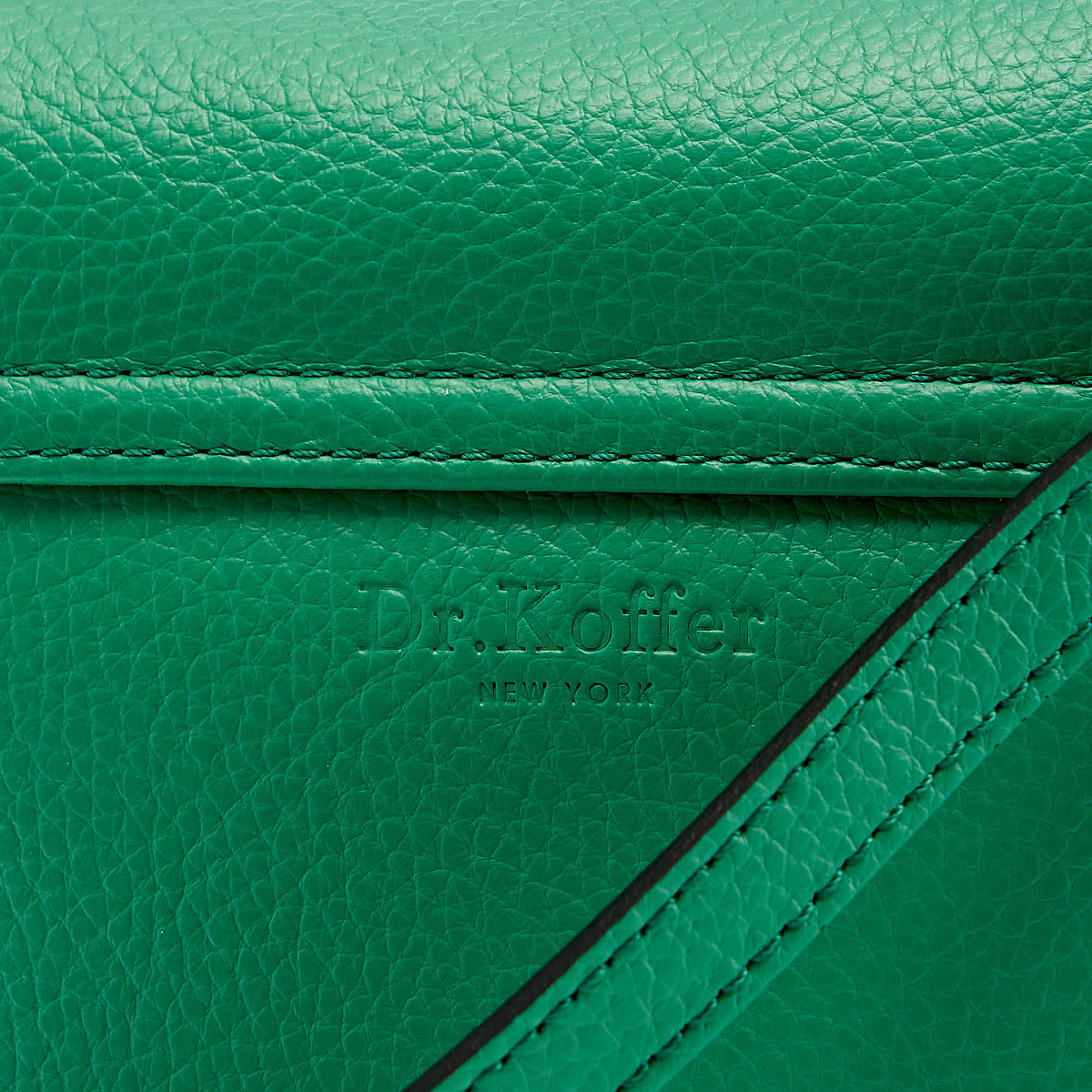 Женская сумка Dr. Koffer из натуральной кожи зеленая