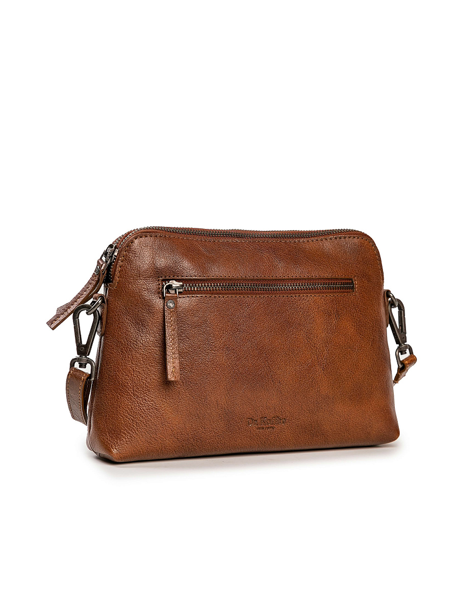 Женская сумка Dr.Koffer из натуральной кожи коричневая