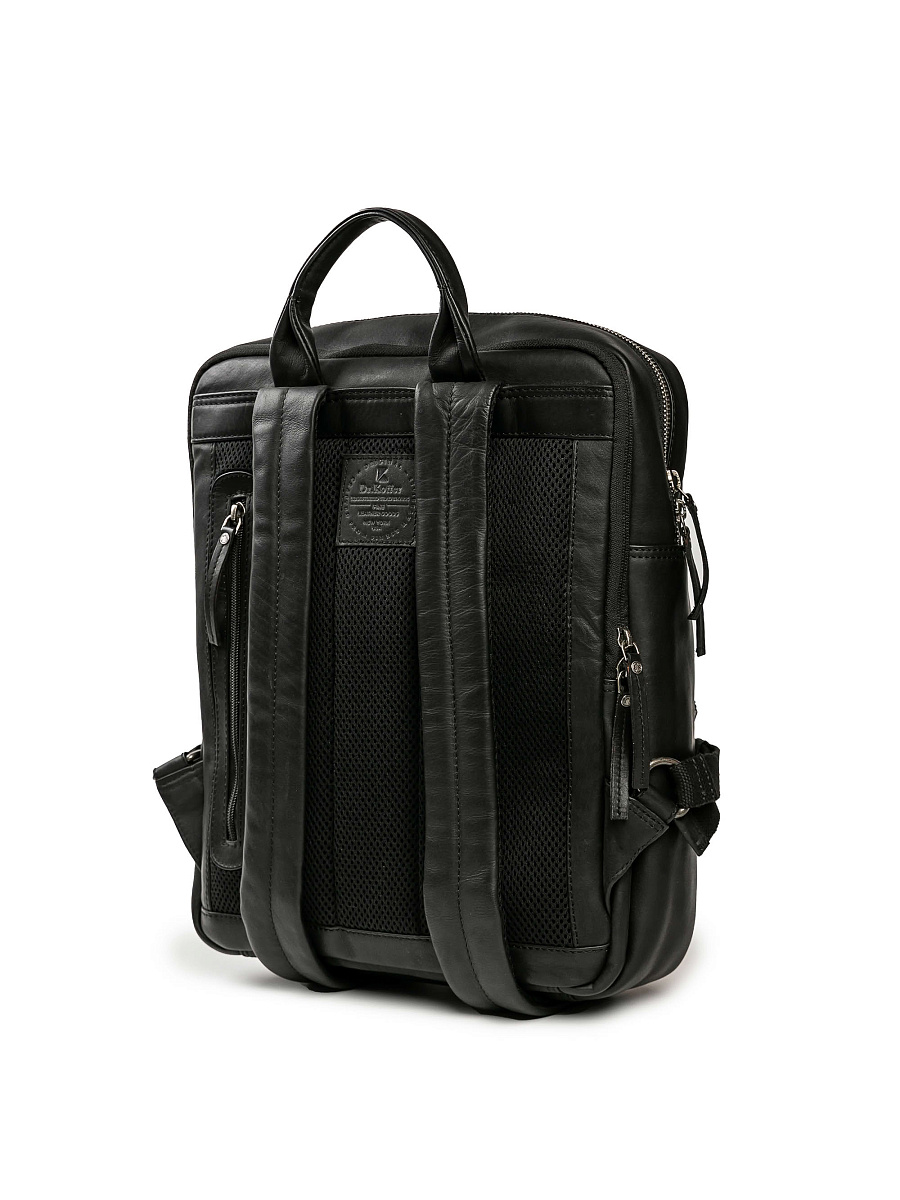 Рюкзак Dr.Koffer из натуральной кожи черный