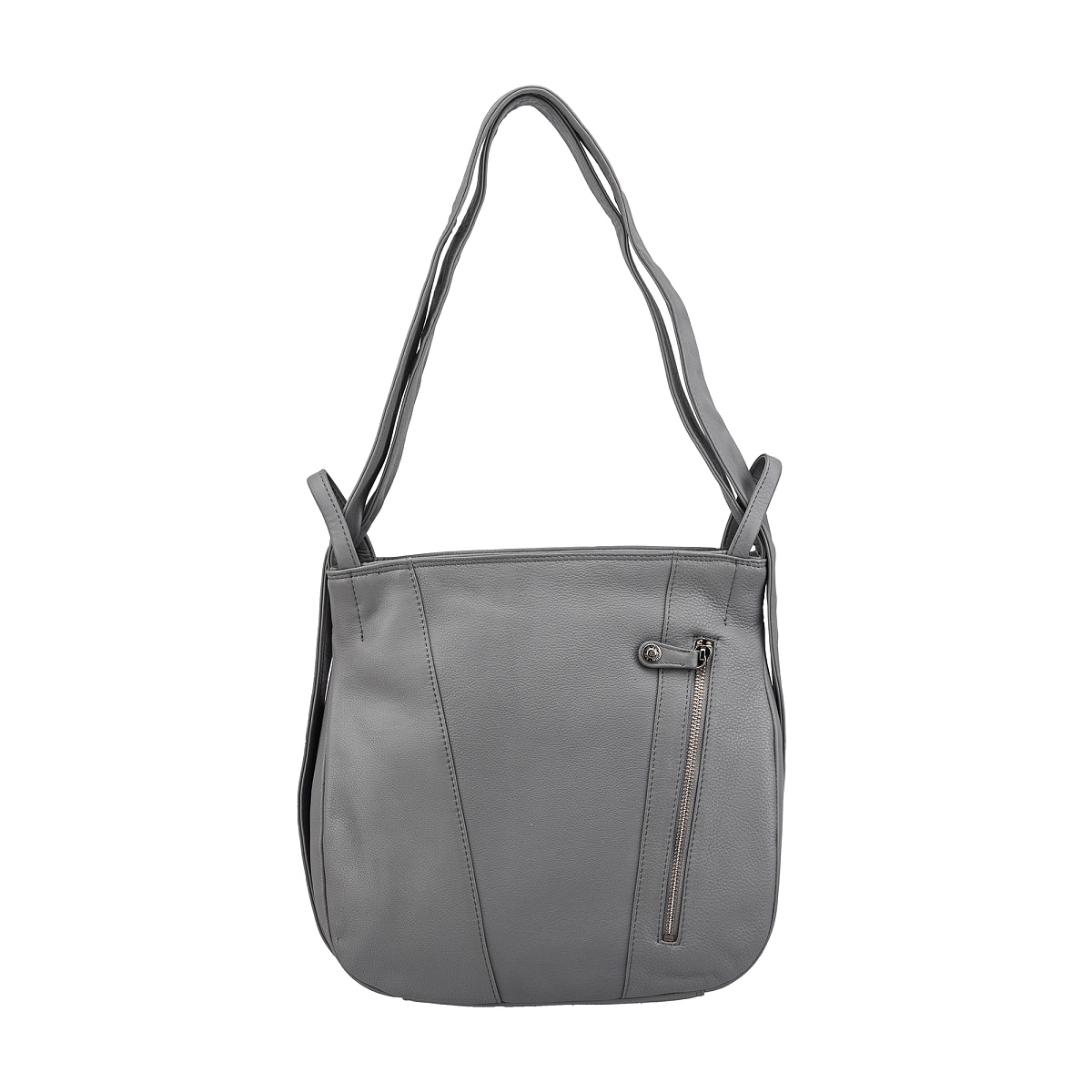 Женская сумка Dr.Koffer из натуральной кожи серая