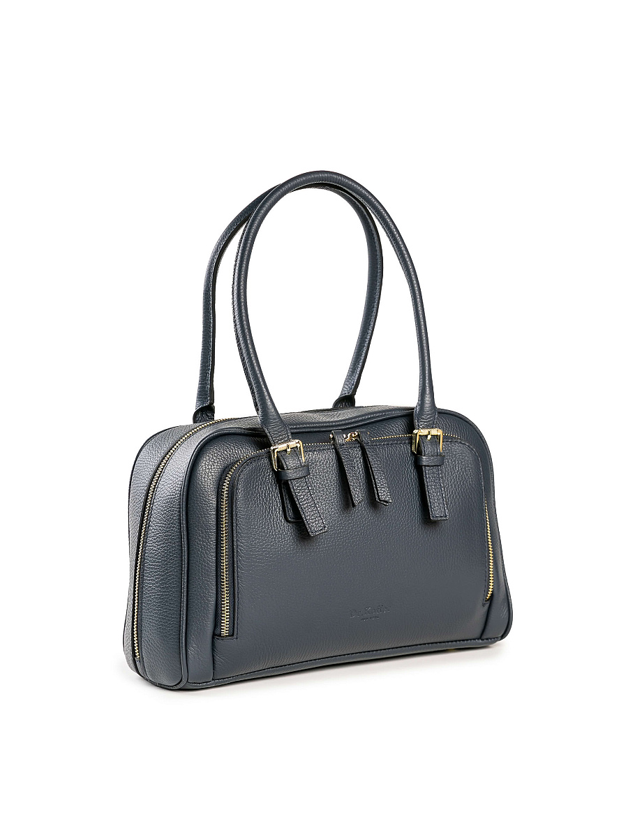 Женская сумка Dr. Koffer из натуральной кожи синяя