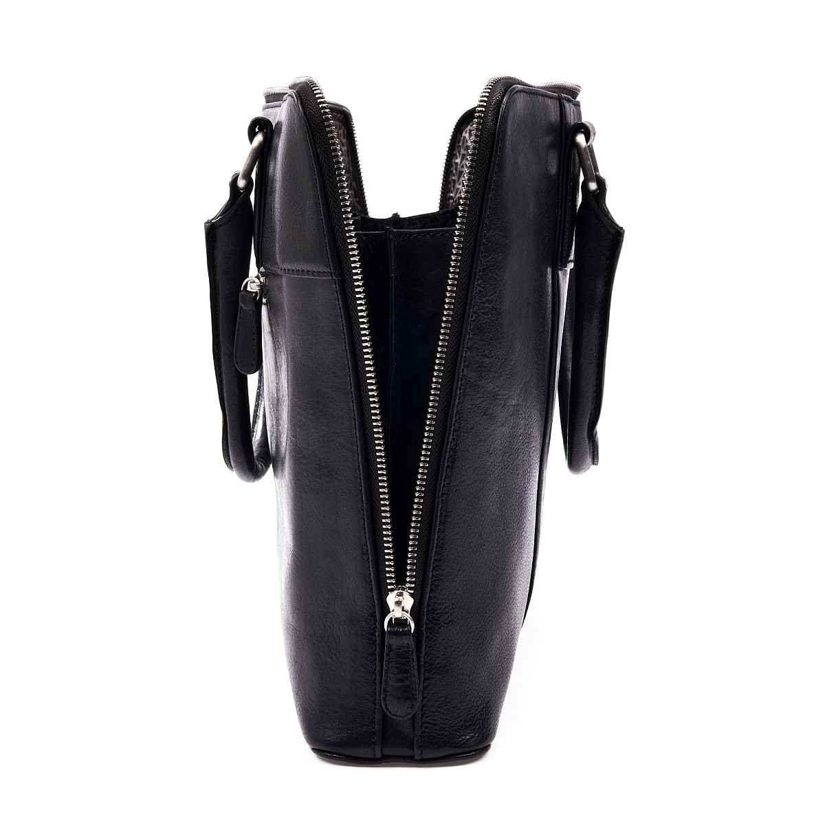 Деловая сумка Dr.Koffer из натуральной кожи черная