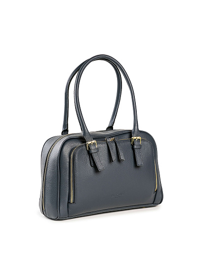 Женская сумка Dr. Koffer из натуральной кожи синяя