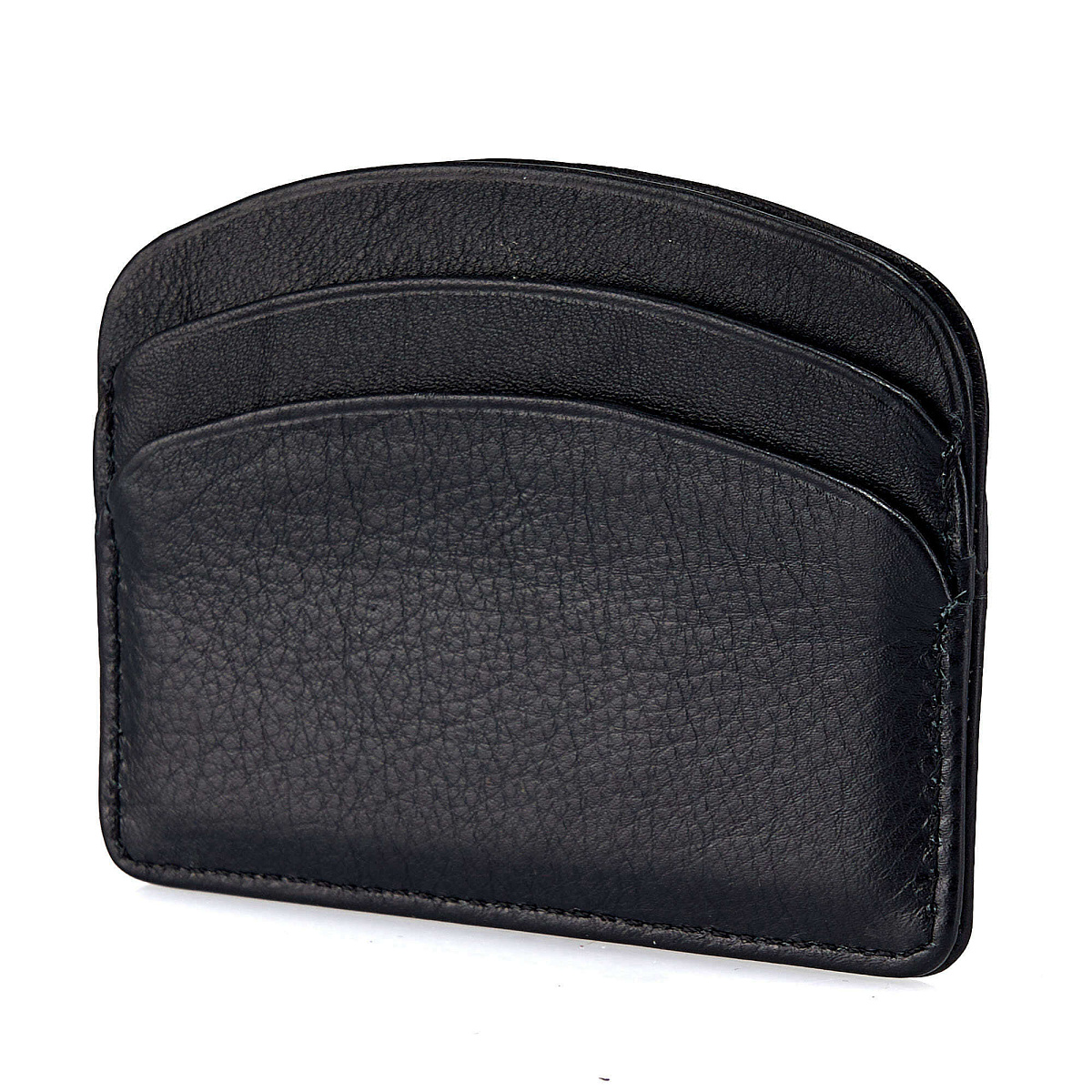 Кредитница Dr.Koffer из натуральной кожи черная