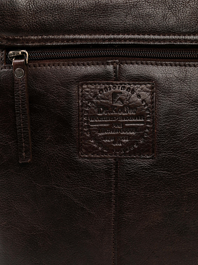 Сумка через плечо Dr.Koffer из натуральной кожи коричневая