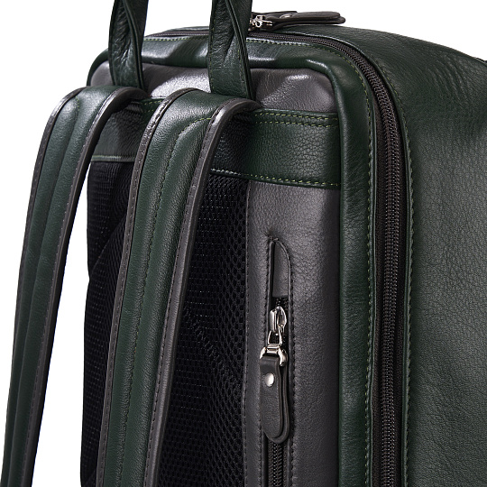 Рюкзак Dr.Koffer из натуральной кожи зеленый