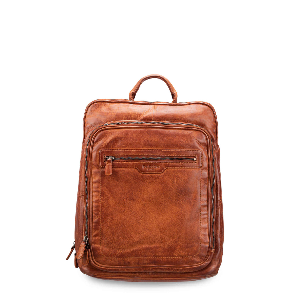 Рюкзак Dr.Koffer из натуральной кожи светло-коричневый