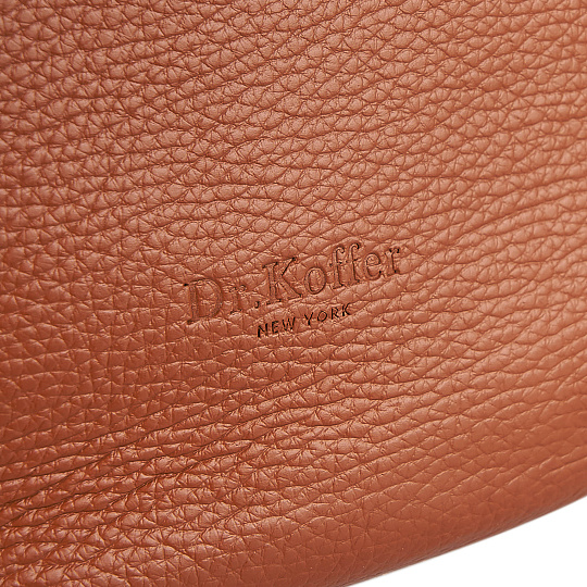Женская сумка Dr. Koffer из натуральной кожи коричневая