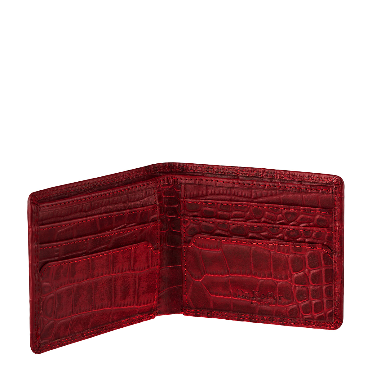 Портмоне Dr.Koffer из натуральной кожи красное