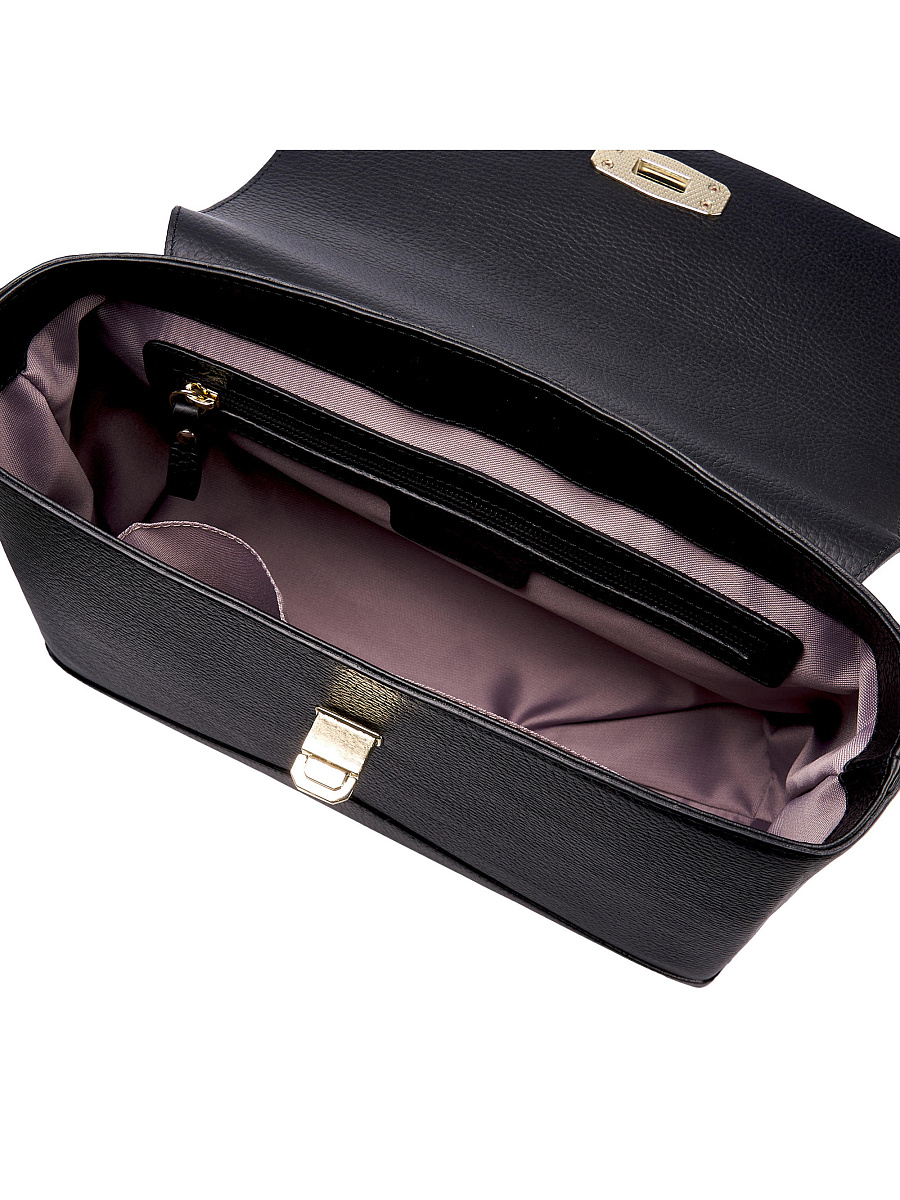 Женская сумка  Dr. Koffer из натуральной кожи черная